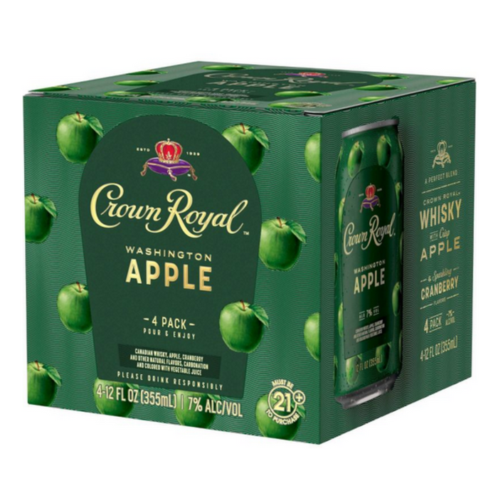 Crown Royal - Washington Apple Canadian Whisky Ready to Serve Cocktail (4 Pack)