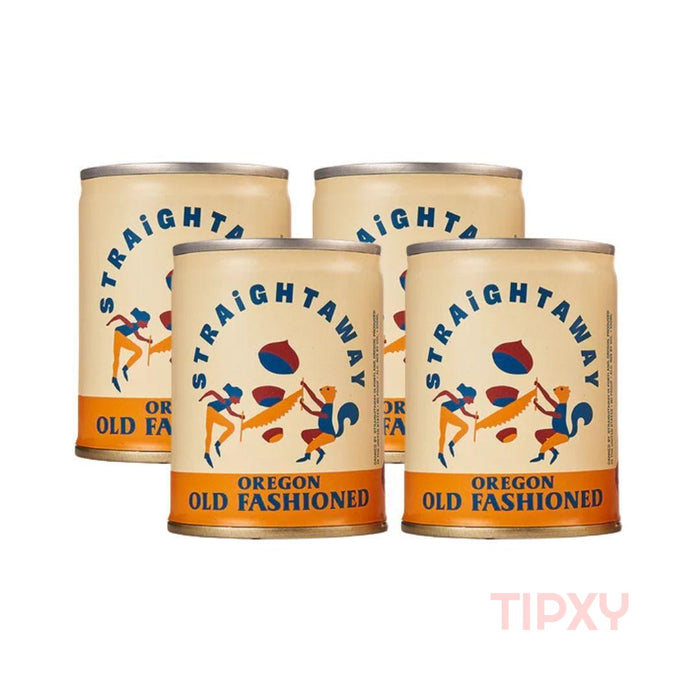 Straightaway Cocktails - Oregon Old Fashioned Ready to Serve Cocktail (4 Pack Cans)