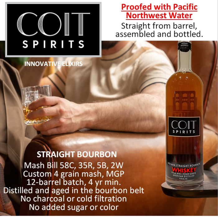 Coit Spirits - Indiana Straight Bourbon High Rye Four Grain - TIPXY