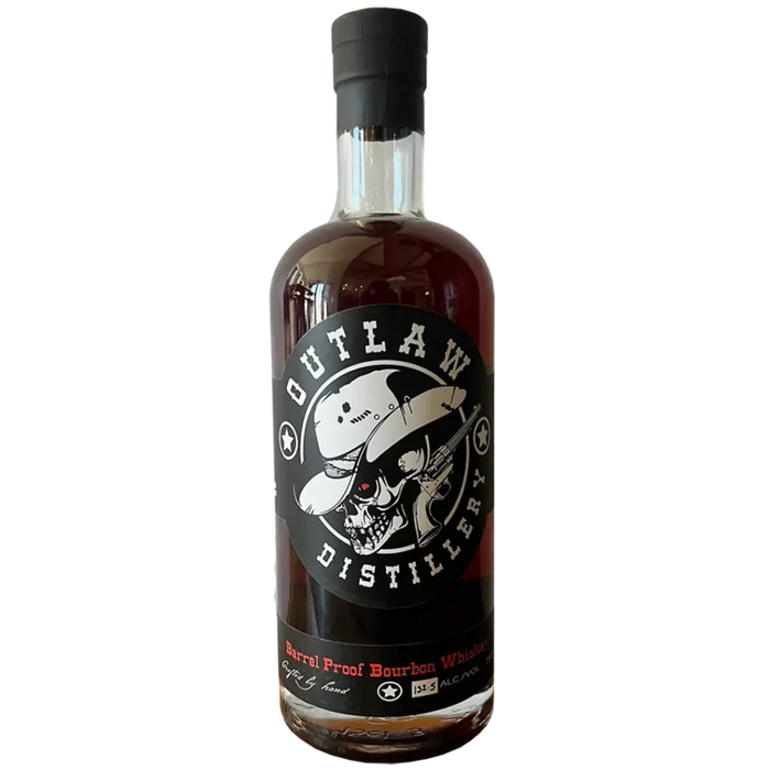 Outlaw Distillery - Barrel Proof Bourbon Whiskey - TIPXY