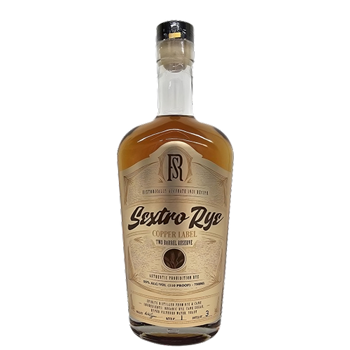 Sextro Rye - Copper Label Two Barrel Reserve Rye Whiskey - TIPXY