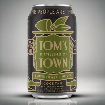 Tom's Town - Elderflower Lime Gin Cocktail - TIPXY