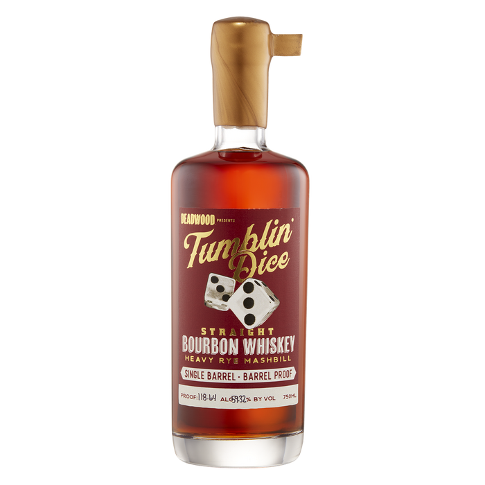 Deadwood - Tumblin' Dice Heavy Rye Mashbill Single Barrel Straight Bourbon - TIPXY