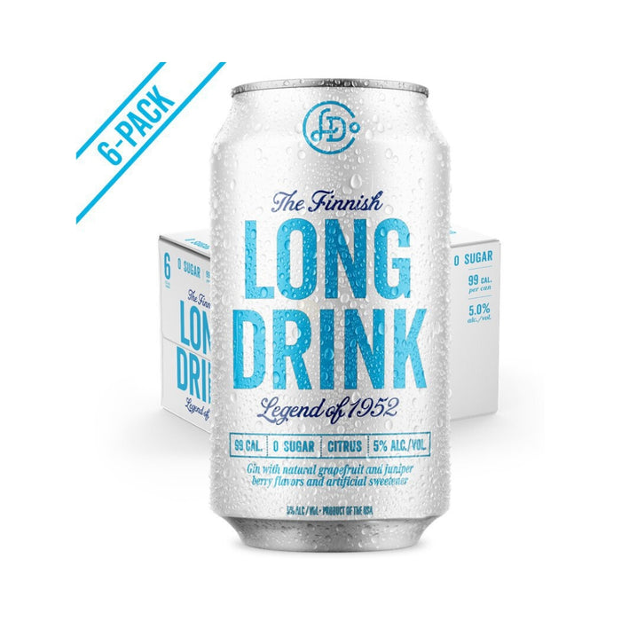 The Finnish Long Drink - Zero Sugar Citrus Ready to Drink Cocktail (6 Pack) - TIPXY