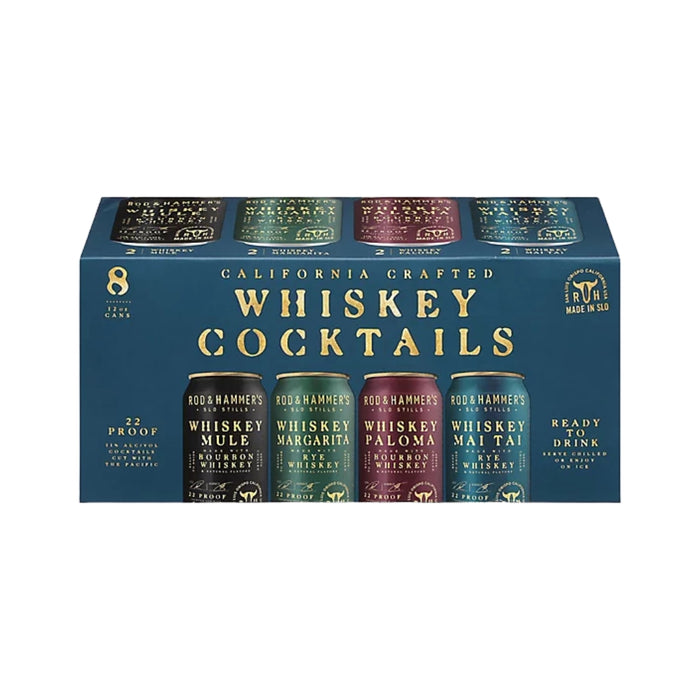 Rod & Hammer's - Whiskey Ready to Drink Cocktails Variety Pack (8 Pack) - TIPXY
