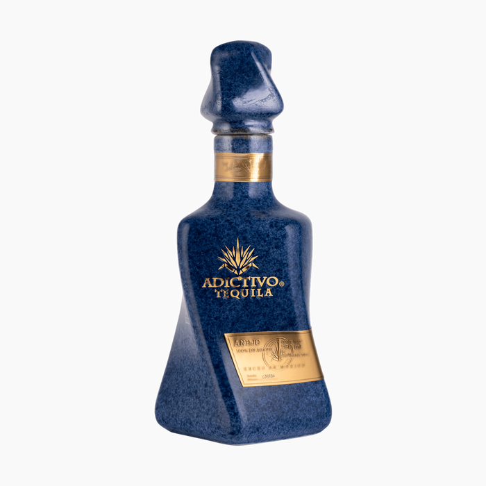Adictivo Anejo Tequila Blue Bottle - TIPXY
