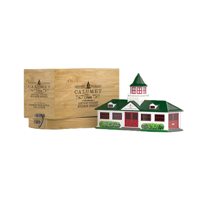 Calumet Farm - Ceramic Farm Decanter Kentucky Straight Bourbon Whiskey - TIPXY