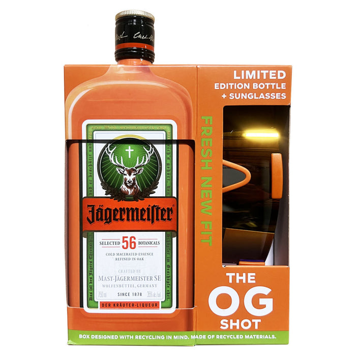 Jägermeister - The OG Shot Limited Edition Herbal Liqueur + Sunglasses Gift Pack - TIPXY