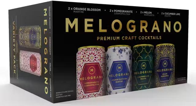 Melograno - Premium Craft Cocktails Variety 8 pack - TIPXY