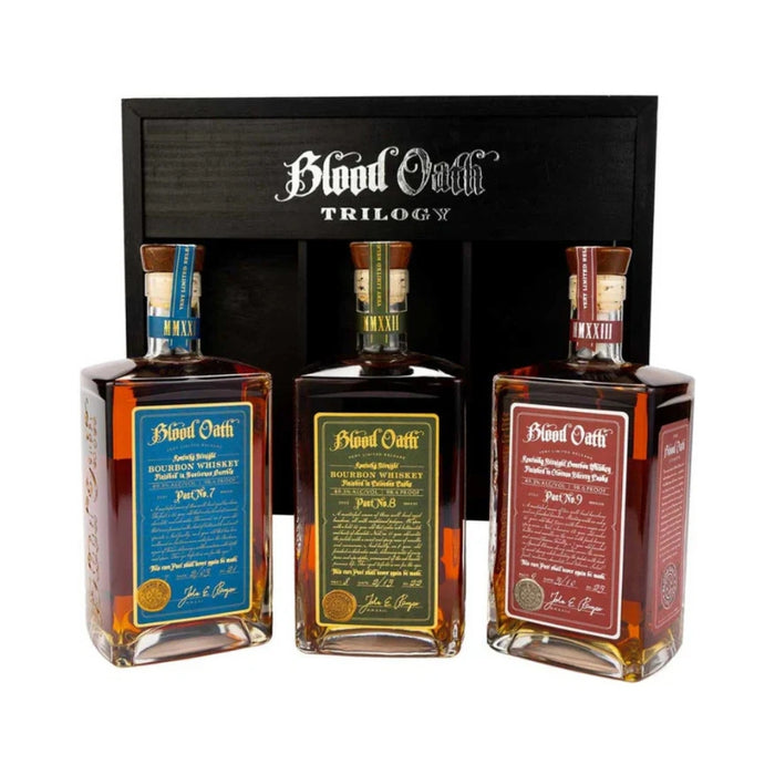 Blood Oath - Trilogy Third Edition Straight Bourbon Whiskey Gift Pack (3 Pack) - TIPXY