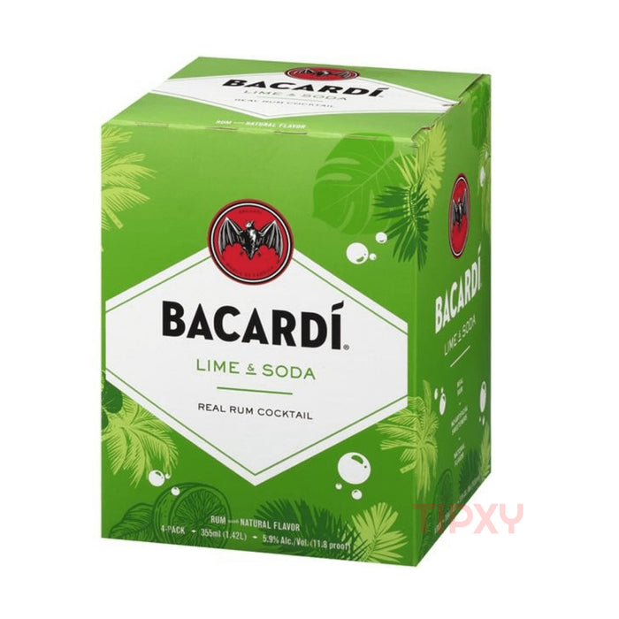 Bacardi - Lime & Soda Rum Cocktail Ready to Serve