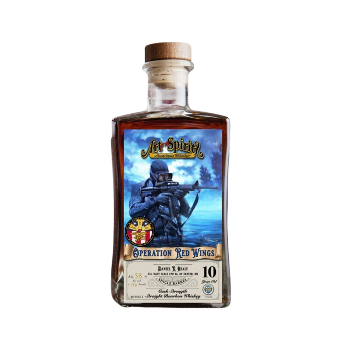 Art of the Spirits - Frogman 10 Year Single Barrel Straight Bourbon Whiskey  SCPO Daniel R. Healy Commemorative Edition