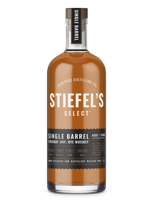 Heritage Distilling Co - Stiefel's Single Barrel Straight Rye