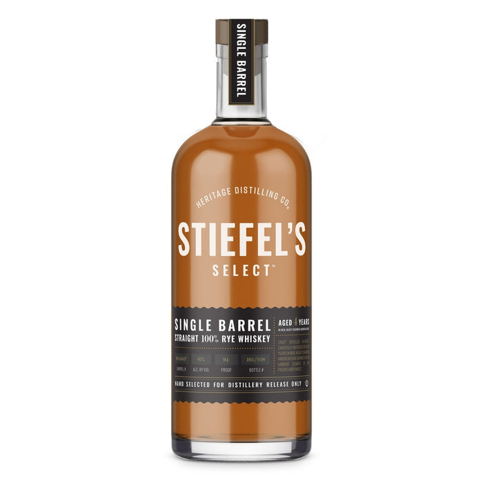Heritage Distilling Co - Stiefel's Single Barrel Straight Rye - TIPXY