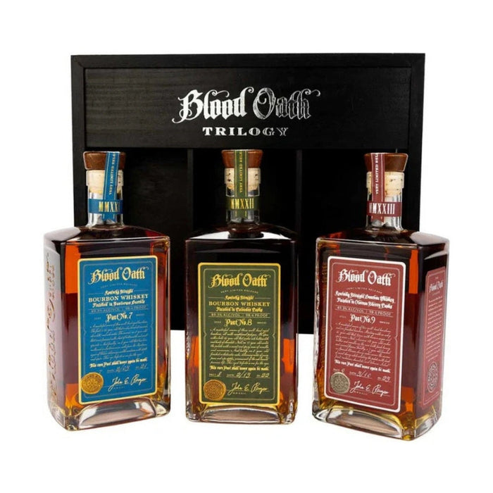 Blood Oath - Trilogy Third Edition Straight Bourbon Whiskey Gift Pack (3 Pack)