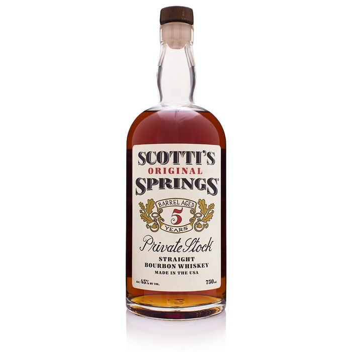 Scotti's Original Springs - 5 Year Private Stock Straight Bourbon Whiskey - TIPXY