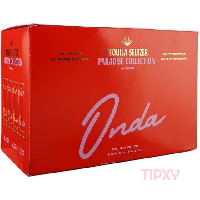 Onda Tequila Seltzer Paradise Collection (8 Pack) 12oz - TIPXY