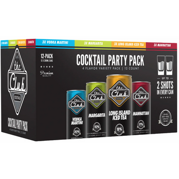 The Club - Cocktail Party Pack Canned Cocktails (12 Pack) - TIPXY