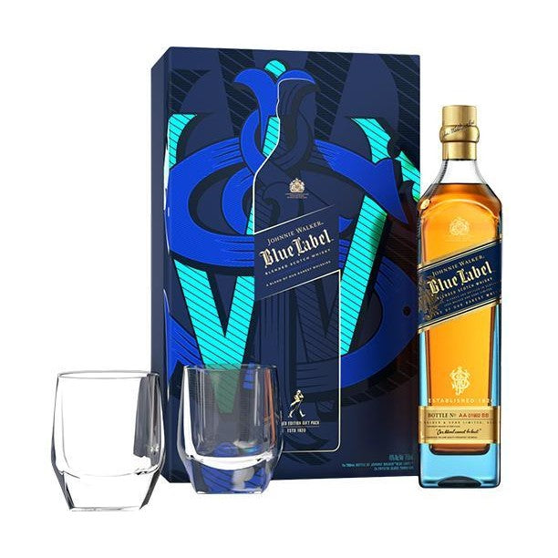 Johnnie Walker - Blue Label /w gift set - TIPXY