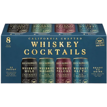 Rod & Hammer's - Whiskey Ready to Drink Cocktails Variety Pack (8 Pack)