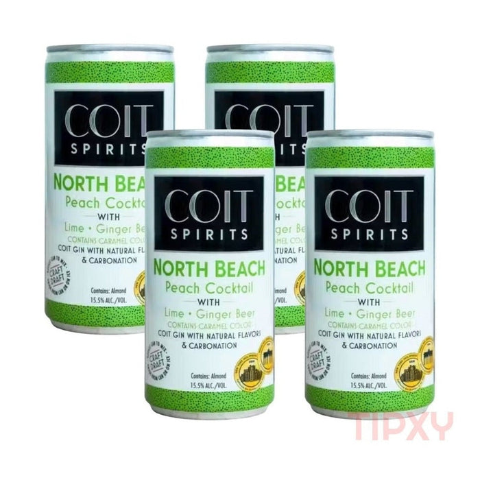 Coit Spirits - North Beach Peach Cocktail Ready to Serve 4/pk