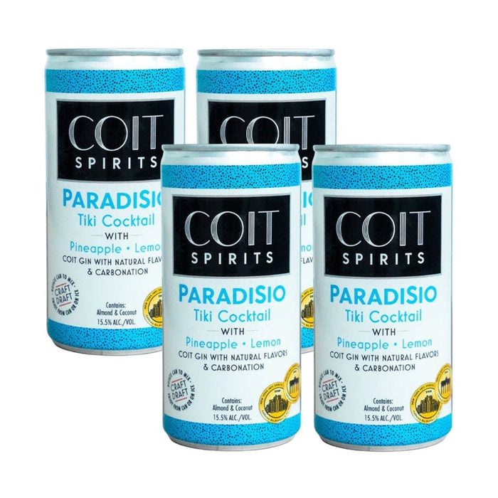 Coit Spirits - Paradisio Tiki Cocktail Ready to Serve 4/pk