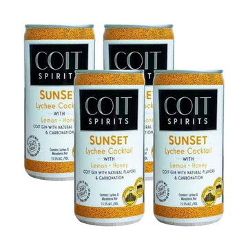 Coit Spirits - Sunset Lychee Cocktail Ready to Serve 4/pk
