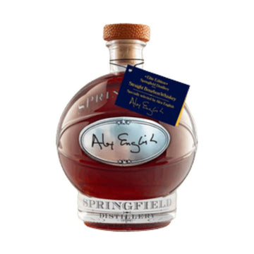 Cooperstown Distillery - Springfield Distillery Straight Bourbon Whiskey Hand-Signed by Alex English