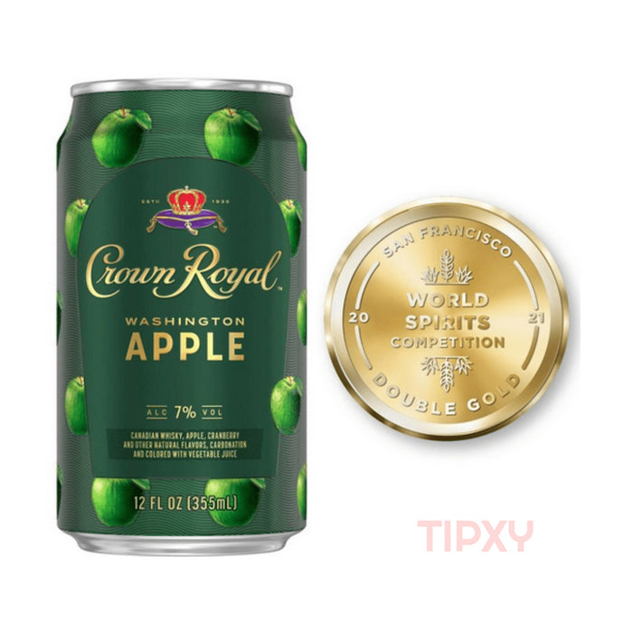 Crown Royal - Washington Apple Canadian Whisky Ready to Serve Cocktail (4 Pack)