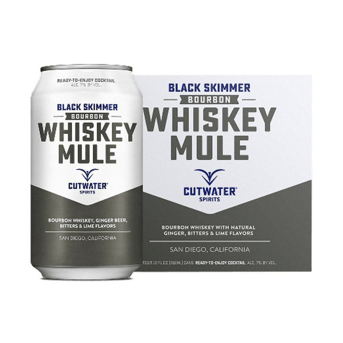 Cutwater - Black Skimmer Bourbon Whiskey Mule Ready to Serve Cocktail (4 Pack)