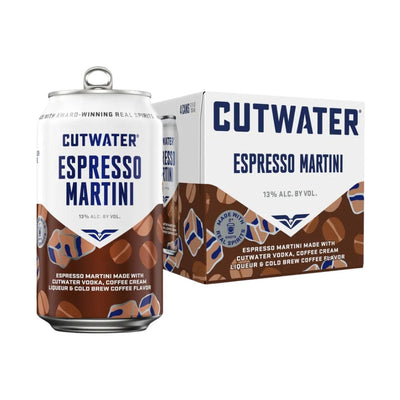 Cutwater - Espresso Martini Ready to Drink Cocktail (4 Pack)