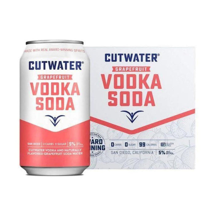 Cutwater - Grapefruit Vodka Soda Ready to Serve Cocktail (4 Pack)