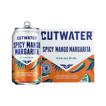 Cutwater - Spicy Mango Margarita Ready to Drink Cocktail (4 Pack)