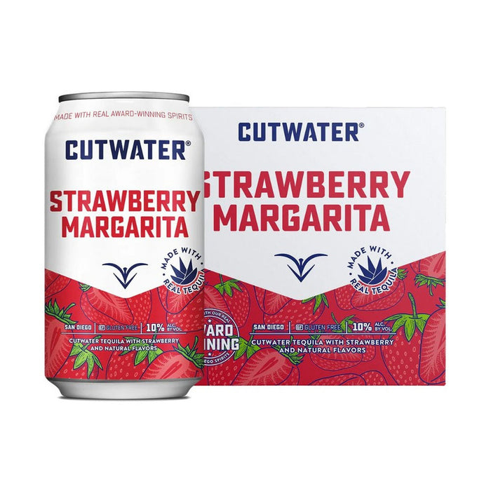 Cutwater - Strawberry Margarita Ready to Serve Cocktail (4 Pack)