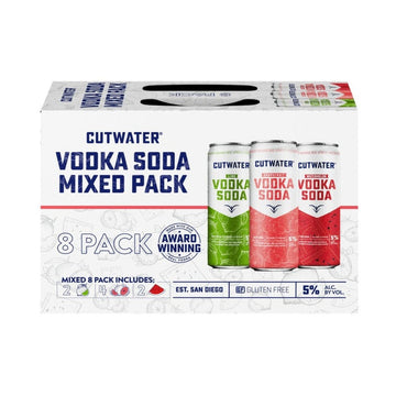 Cutwater - Vodka Soda Mixed Ready to Drink Variety Pack (8 Pack)