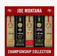 Gold Bar - Joe Montana Championship Collection Whiskey Box Set - TIPXY
