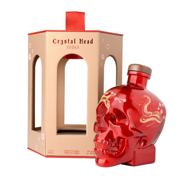 Crystal Head - Limited Edition 2025 Lunar Year Of The Snake with Lantern Vodka - TIPXY