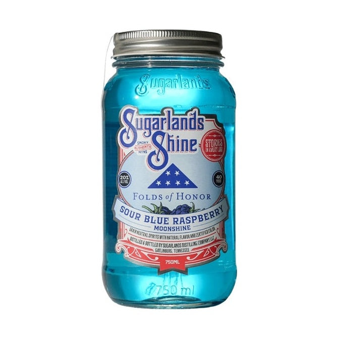 Sugarlands Shine - Folds of Honor Sour Blue Rasberry Moonshine - TIPXY