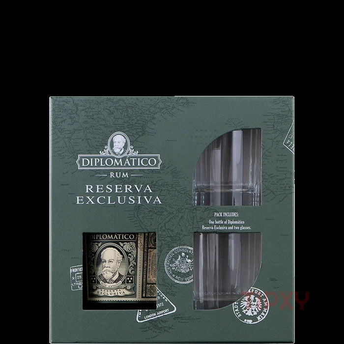 Diplomatico - Reserva Exclusiva Rum /w gift set - TIPXY