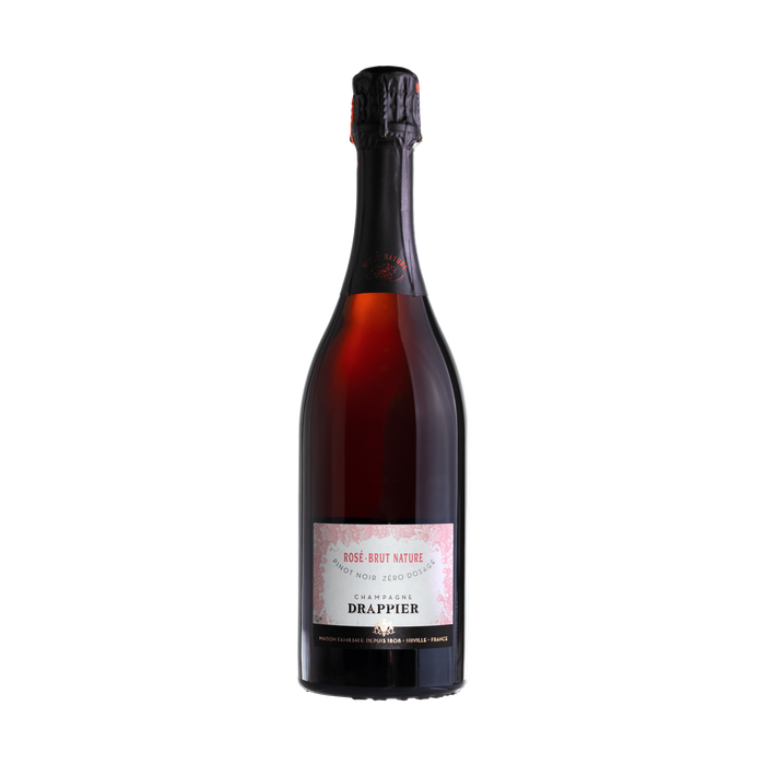 French Champagne - Drappier Nature Rose Brut Champagne Dry Rosé Wine - TIPXY
