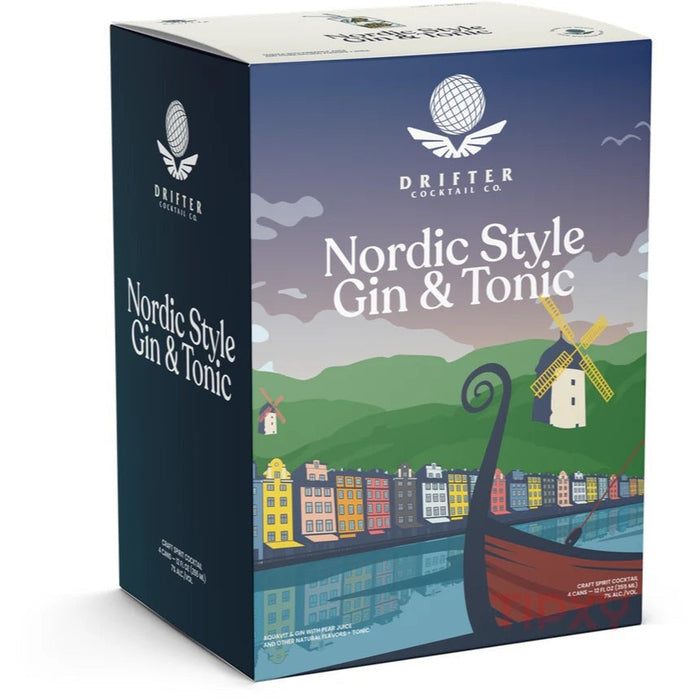 Drifter - Nordic Style Gin &Tonic (4pack)12oz cans