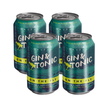 Dry Fly - On The Fly Gin And Tonic Ready to Drink Cocktail (4 Pack)