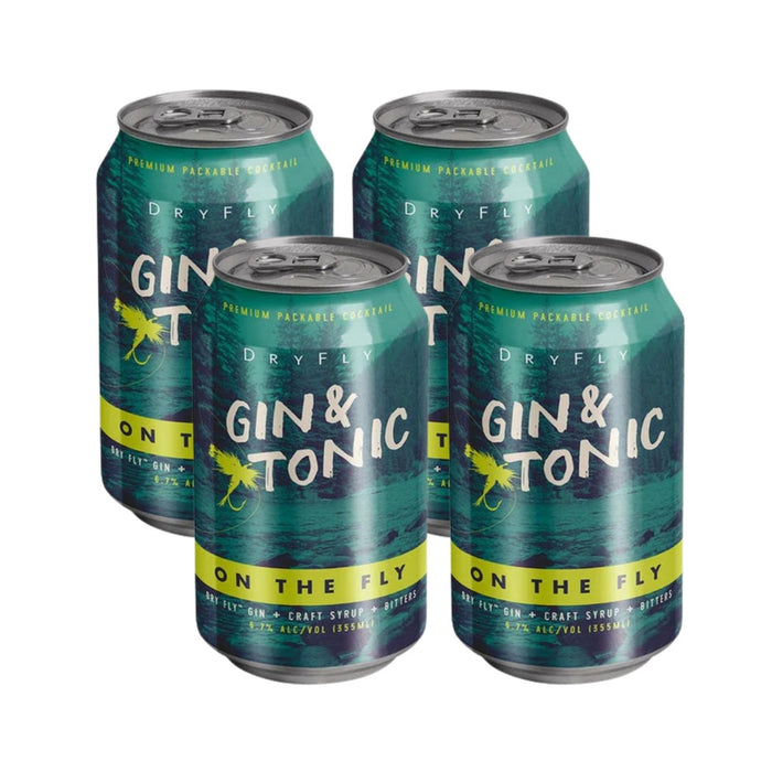Dry Fly - On The Fly Gin And Tonic Ready to Drink Cocktail (4 Pack)