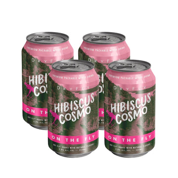 Dry Fly - On The Fly Hibiscus Cosmo Ready to Drink Cocktail (4 pack)