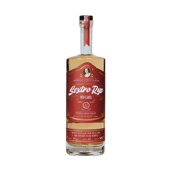 Sextro Rye - Red Label Authentic Prohibition Rye Whiskey - TIPXY