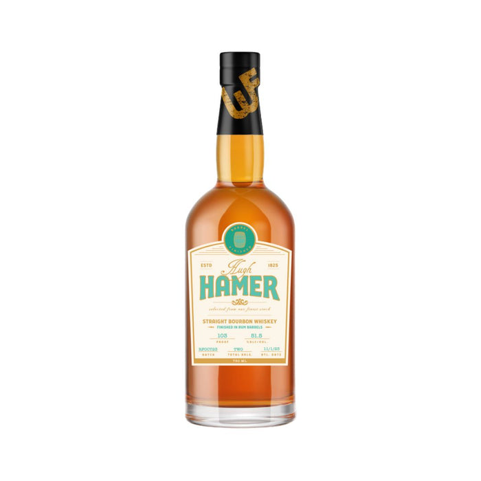 Old Hamer - Hugh Hamer Small batch Straight Bourbon Whiskey Rum Finish - TIPXY