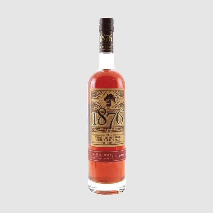 1876 - Texas Straight Bourbon Whiskey Finished in Port Barrels - TIPXY