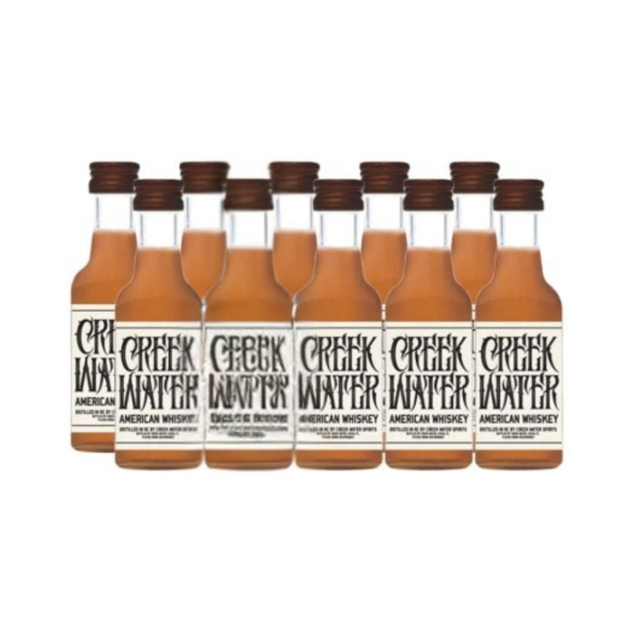 Creek Water - American Whiskey (10 pack x 50ml bottles) - TIPXY