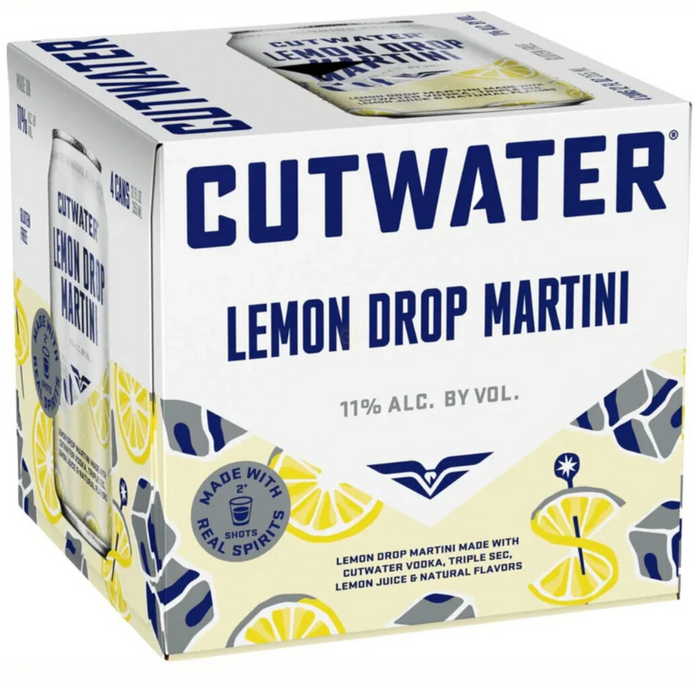 Cutwater - Lemon Drop Martini Ready to Drink Cocktail (4 Pack) - TIPXY