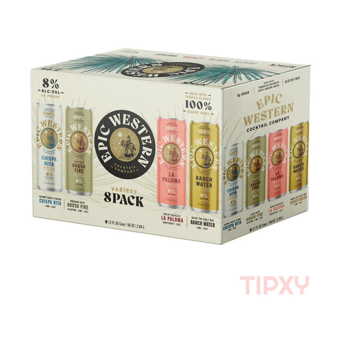 Epic Western - Variety Pack Ready to Drink Cocktail (8 Pack)